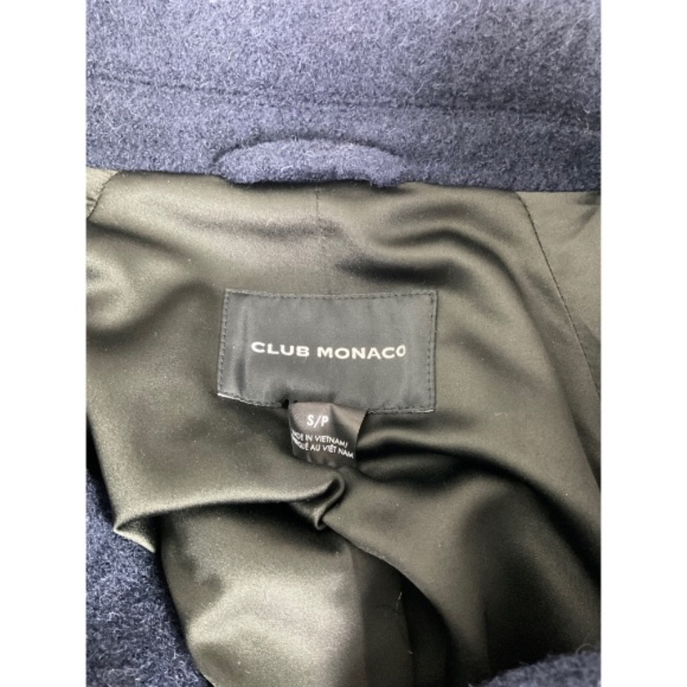 Club Monaco Wool Leather Detail Coat - Stunning! - Picture 11 of 12